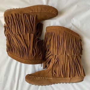 Minnetonka tassel boots